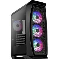 AEROCOOL AERO ONE FROST 4x12CM FGRB FAN ATX PENCERELİ 2xUSB3.0 SİYAH GAMING KASA AE-AERO1FR