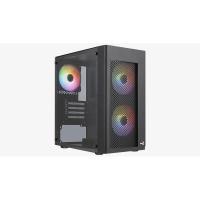 AEROCOOL HEXFORM 400W 4x12CM FGRB FAN PENCERELİ USB3.0 mATX KASA AE-HEXFR-400