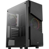 AEROCOOL MENACE SATURN 500W 2x12 CM RGB FAN MIDI TOWER 2xUSB3.0 SİYAH GAMING KASA AE-MNS-500