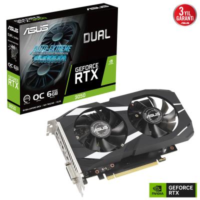 ASUS DUAL-RTX3050-O6G RTX3050 6GB GDDR6 HDMI/3xDP PCI-E 4.0