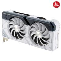 ASUS DUAL-RTX4070S-O12G-WHITE NVIDIA GEFORCE RTX 4070 SUPER 12GB GDDR6X 192bit 2550MHz OC HDMI 3xDP DLSS3 EKRAN KARTI