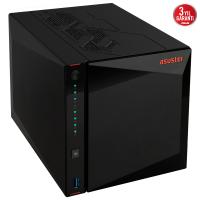 ASUSTOR AS5404T Intel N5105, 4 Yuvalı (4X22TB Desteği), 4GB DDR4(8GB Ram Desteği), M.2 x4, 2.5GbE x2, USB 3.2 x2, HDMI 2.0b x1, NAS DEPOLAMA ÜNİTESİ