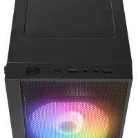 EVEREST MINION MESH 300W 2x12CM RAİNBOW FAN MICRO ATX PENCERELİ 2xUSB2.0 SİYAH MINI TOWER KASA