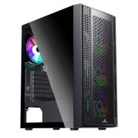 GAMEBOOSTER GB-F3107B 650W 80+ BR 4x12CM ARGB FAN ATX PENCERELİ USB3.0 SİYAH KASA