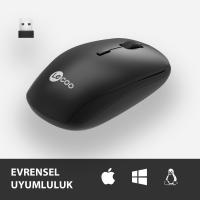 LECOO WS203 KABLOSUZ 2400 DPI SİYAH MOUSE