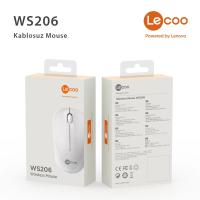 LECOO WS206 KABLOSUZ 1200 DPI BEYAZ MOUSE