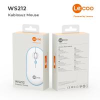 LECOO WS212 KABLOSUZ 1600 DPI BEYAZ/MAVİ MOUSE