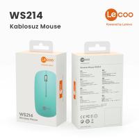 LECOO WS214 KABLOSUZ 1200 DPI TURKUAZ SESSİZ MOUSE