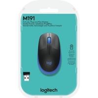 LOGITECH M191 KABLOSUZ 1000 DPI MAVİ MOUSE 910-005909