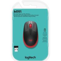 LOGITECH M191 KABLOSUZ 1000 DPI KIRMIZI MOUSE 910-005910