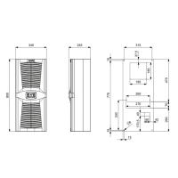 PLASTİM Pad0850.01 Desıgn Serisi 850W Standart Pano Kliması