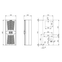 PLASTİM Pad1100.01 Desıgn Serisi 1100W Standart Pano Kliması