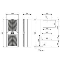 PLASTİM Pad1600.01 Desıgn Serisi 1600W Standart Pano Kliması