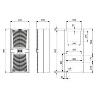 PLASTİM Pad2550.01 Desıgn Serisi 2550W Standart Pano Kliması