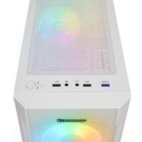 RAMPAGE VIGILANT MESH 650W 80+ BR 4x12CM RGB FAN ATX TEMPERED GLASS 2xUSB2.0/1xUSB3.0 BEYAZ MID TOWER GAMİNG KASA